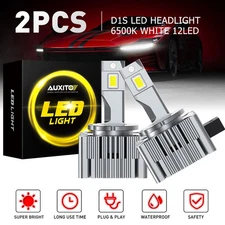 2 D1S LED Headlight Bulb 90W 6000K High Low Beam HID Xenon Conversion Kit CANbus
