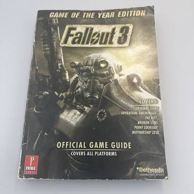 Fallout 3 Game of the Year Edition Prima Official Game Guide All Platform NO MAP