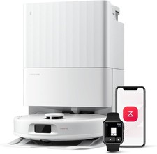 roborock Qrevo Series Robot Vacuum and Mop, 8000Pa Suction, White-new