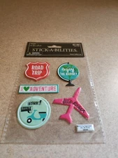The Paper Studio/Stickabilities~Travel~Puffy Stickers for scrapbooking