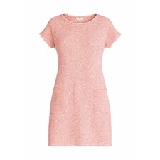 Barbour Beachcomber Coral Orange Knit Fringe Shift Dress Size 10 NEW