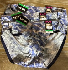 3 Pair Maidenform Underwear Panty Blue Large 7 Blue NWT Bikini