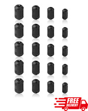 Ferrite Ring Core Clip 20PCS RFI EMI Noise Suppressor Cable Filter Black