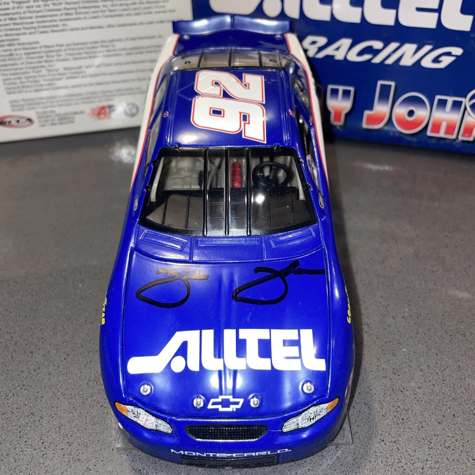 Jimmie Johnson Alltel Busch Series 2000 autografiado escala 1:24 NASCAR diecast Foto 2 de 4