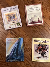 Lot of 10 Watercolor Painting Reference Books Technique WATERCOLOR BOOKS