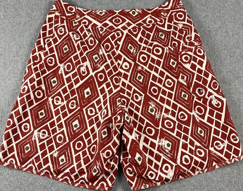 Patagonia Boardshorts Natación Para Hombre Talla 34 Forrado Rojo Tribal Geométrico AOP 8" Entrepierna - Imagen 3 de 8