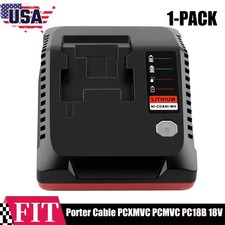 For Porter Cable 18V Lithium-Ion  NiCad NiMh Battery Charger PCXMVC PCMVC PC18B