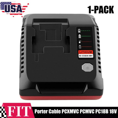 #ad #ad For Porter Cable 18V Lithium Ion amp; NiCad NiMh Battery Charger PCXMVC PCMVC PC18B $29.99