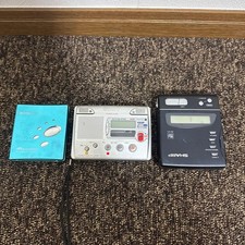 SHARP MD-M11 Portable MD Recorder ATRAC Walkman MiniDisc Gray Vintage Untested