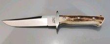 Vintage Fox Cutlery KLC14199 Stag Handle Hunting Knife. Made In Italy Mid 90's 