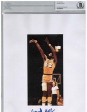 Connie Hawkins Signed Photo Beckett Authentic - Lakers