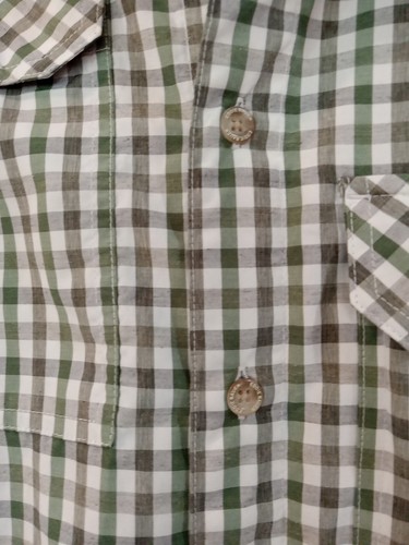 Eddie Bauer Hemd Herren 2XL grün/braun faltenfrei klassisch Knopfleiste - Bild 5 von 8