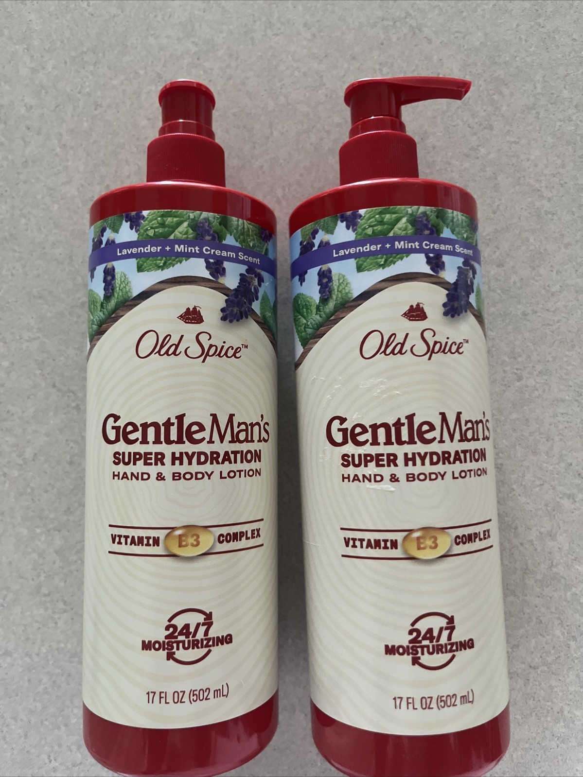 Old Spice Lavender Mint Super Hydration Lotion 17oz 2-Pack