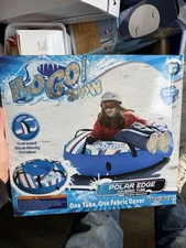 Bestway H2GO Winter Rush Inflatable Large 56” Snow Tube with Fabric Cover