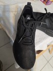 Adidas Cloudfoam Black Sneakers Size 4 A16924 Low Top Lace Euc — photo 5
