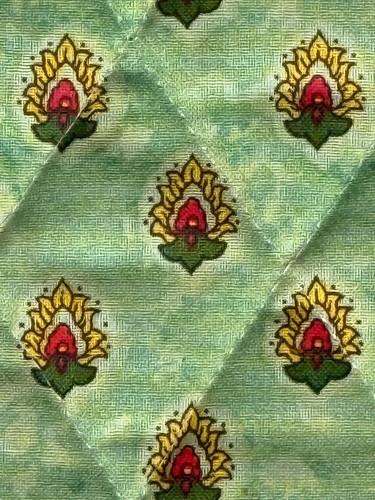 Grün Tisch 4 SERVIETTEN & TISCHSETS VINTAGE Pierre Deux STIL rot FLORAL Blumen - Bild 8 von 15