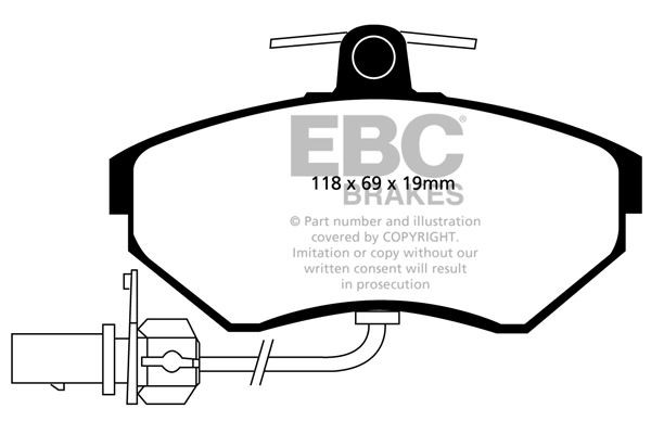 EBC DP1351 BRAKE PAD SET DISC BRAKE Front