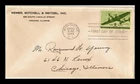 Dr Jim Stamps Fdc 8C Air Mail Olive Green Plane Remer Mitchell & Reitzel Inc