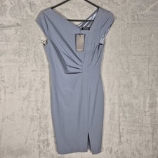 BNWT Women's Forcast Grey Stretch Dress Ruched Size 8
