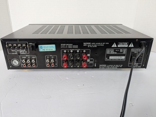 Denon DRA-345R Receiver Amplifier: Phono/Tape/Radio/AUX Tested! Works! Vintage - Picture 8 of 12