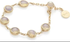 Agete Dreamy Delicious Opal Chain Ring K10