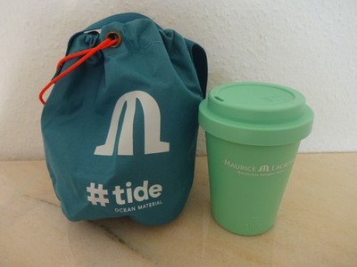 Maurice Lacroix Tide Coffee to go Becher Uhren Box & Beutel mint TOP!
