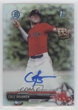 2017 Bowman Draft Chrome Pick Refractor 64/499 Cole Brannen #CDA-CB Auto 2f9
