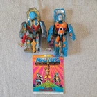 Vintage 1986 MOTU Masters of the Universe Rokkon Stonedar Figures Complete Set