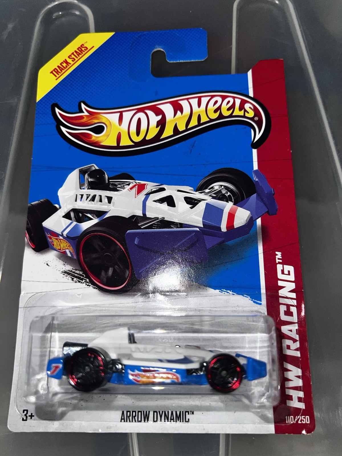 Hot Wheels 2013 HW Racing #110 Clear Blue Arrow Dynamic