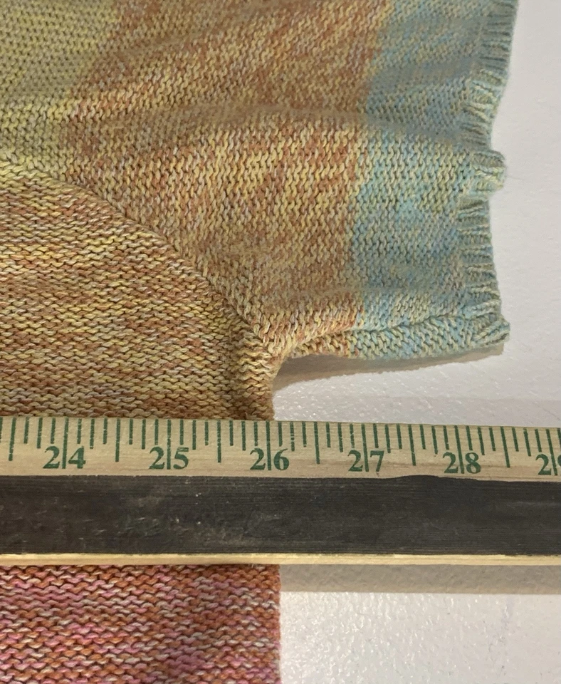 White Stag 22-24 Plus Woman’s 3x Pull Over Sweater Multicolor Striped Shirt Slv - Image 4 of 4