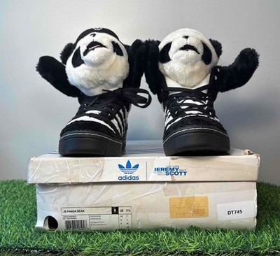  (アディダス)× Jeremy Scott パンダ Adidas x Jeremy Scott JS Panda Bear Black White Size 11.5 Sneakers