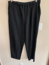 Briggs New York Black Elastic Waist Pants Size 14
