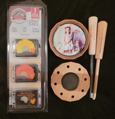 Combo  2 sided cherry  picture call and 3 pack of mouth calls. FREE SHIPPING