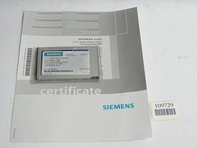 Siemens 6FC5450-3AY01-3AH3 Sinumerik 810DE CCU1 Systemsoftware Export 8MB 