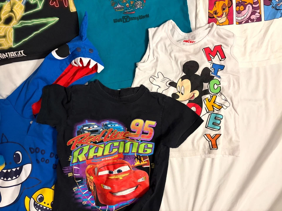 Disney Y2K Modern Boys Character Lot 16 Cars, Mickey, Toy Story, Lego Baby Shark - Image 3 of 4