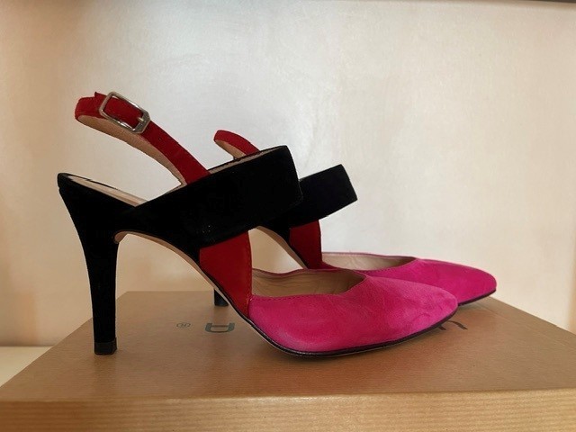 UNISA scarpe slingback nr 37 in camoscio