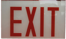 Emergi-Lite Emergency Exit Sign Replacement Panel Only Red White Set of 8  S7484