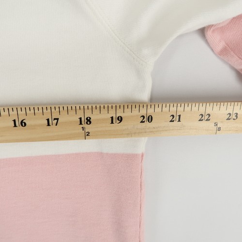 J Crew Always Rugby Shirt Herren Small Rosa Gestreift Langarm Pullover Freizeit - Bild 4 von 9