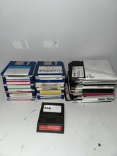 Vintage Floppy Disk Lot of 90 Mixed 3.5" 5.25" Atari Era - Untested