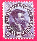 Canada Stamp #19 "First Cents Issue Jacques Cartier" Used