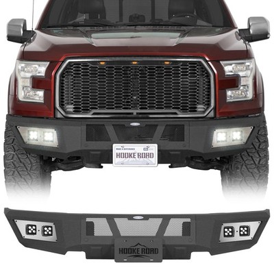 Steel Offroad Front Bumper Bar w/ 4×25W LED Spotlights Fit 2015-2017 Ford F-150