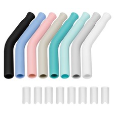 8pcs Silicone Straw Tips for Metal Straws and Other 0.31" 8mm Straws,Access...