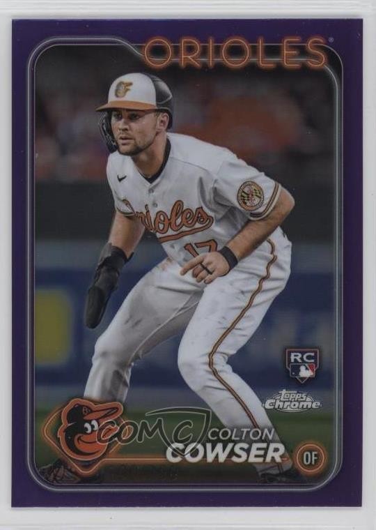 2024 Topps Chrome Purple Refractor /250 Colton Cowser #278 0xh3