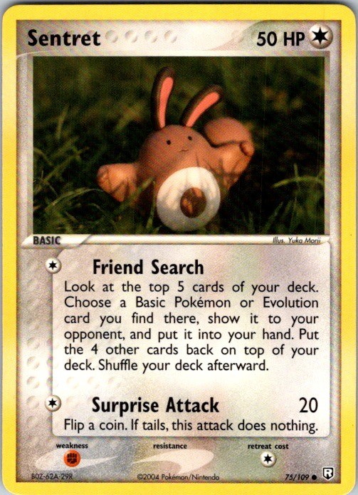 Sentret 75/109 Common Team Rocket Returns Pokemon Lightly Played