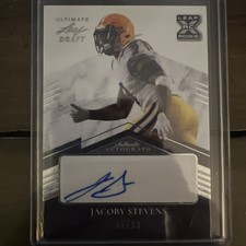 2021 Leaf Ultimate Draft - #BA-JS1 JaCoby Stevens /99 (AU, RC)
