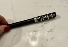 Great Vintage Sheaffer No - Nonsense Ballpoint Pen ~ Black & Silver With Stripes