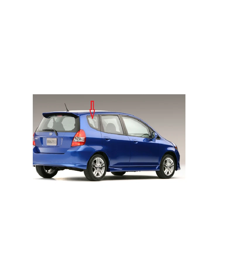 Fits 2006-2008 Honda Fit Passenger Side Right Rear Quarter Window Glass - Image 3 of 4