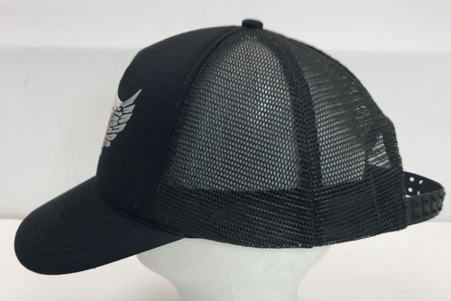 Vintage 80s HARLEY DAVIDSON Motorcycles Trucker Hat Black Snapback - Picture 5 of 15