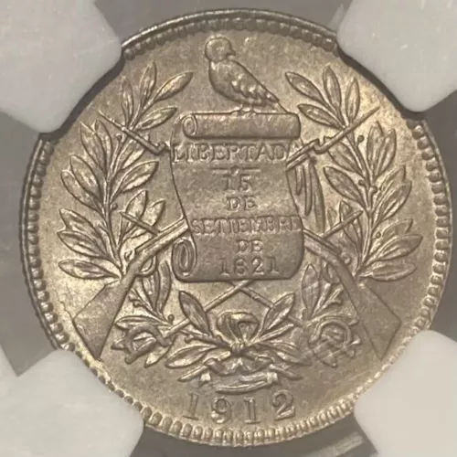 1912 Guatemala 1 Real NGC MS64