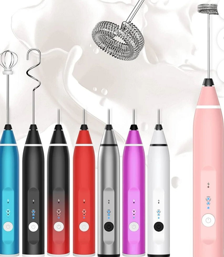 Milk Frother Handheld USB Rechargeable-image